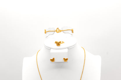 21K Gold Butterfly Set