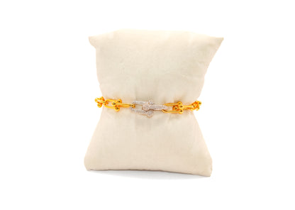 21K Gold Link Bracelet
