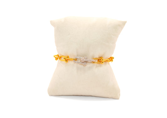 21K Gold Link Bracelet