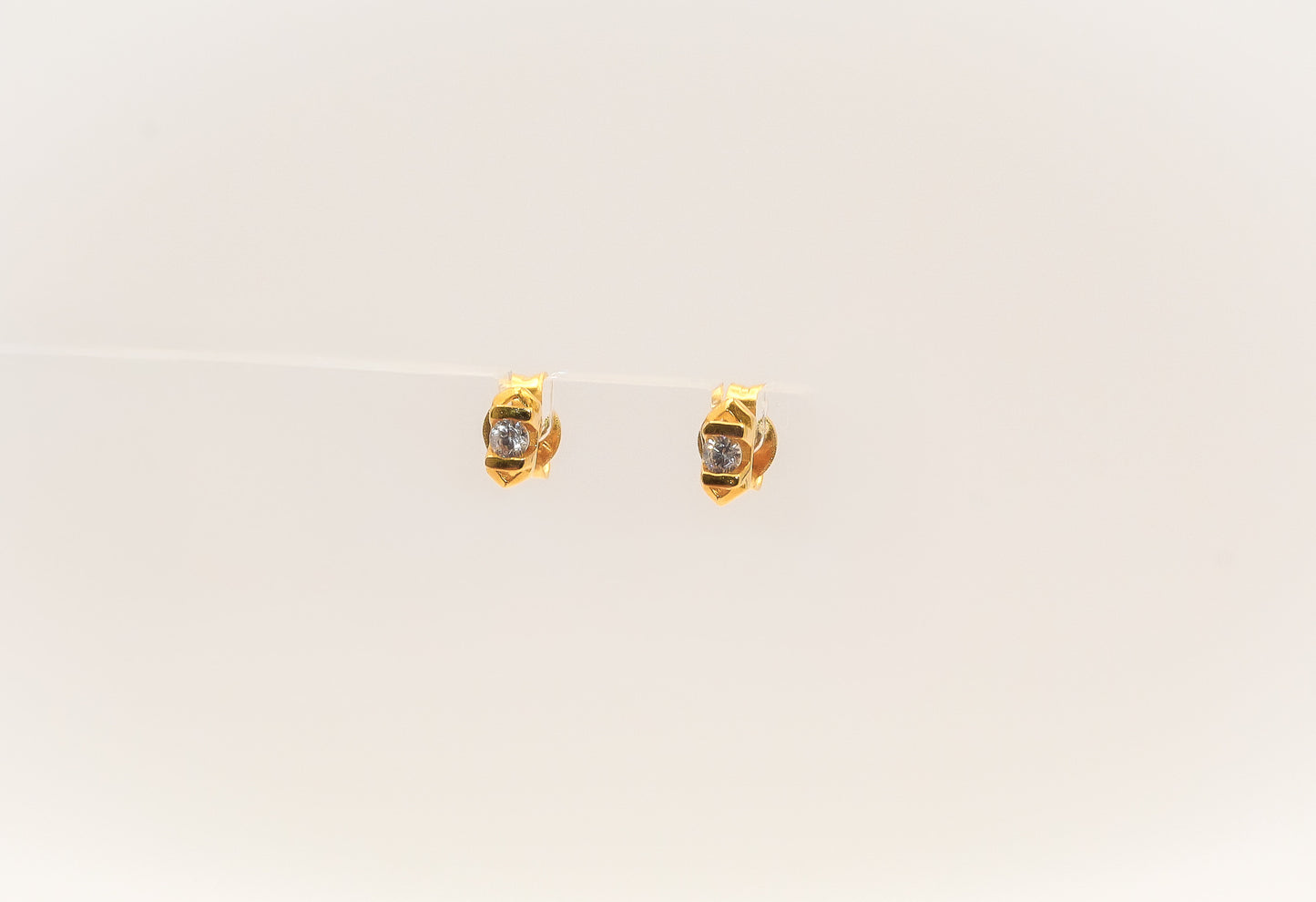 21K Gold Mini Stud Kids Earrings