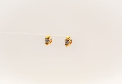 21K Gold Mini Stud Kids Earrings