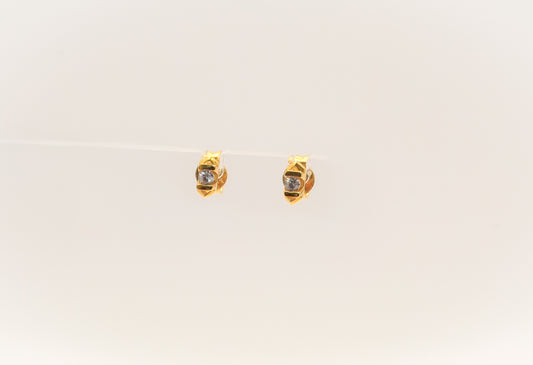 21K Gold Mini Stud Kids Earrings