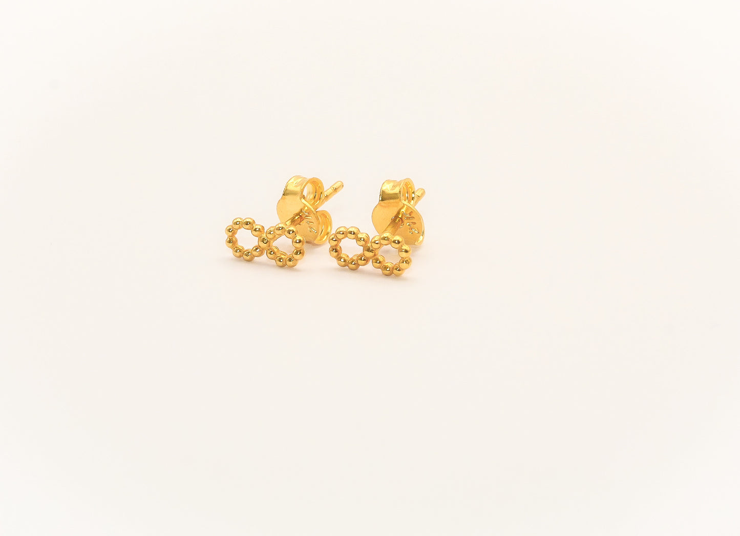 21K Gold Infinity Kids Earrings