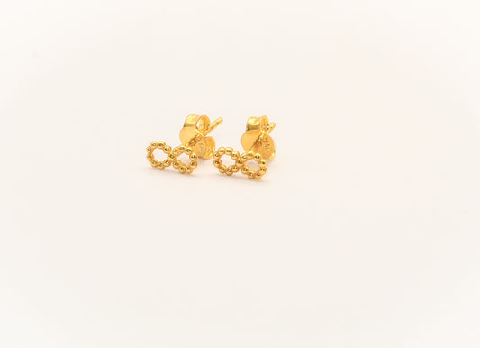 21K Gold Infinity Kids Earrings