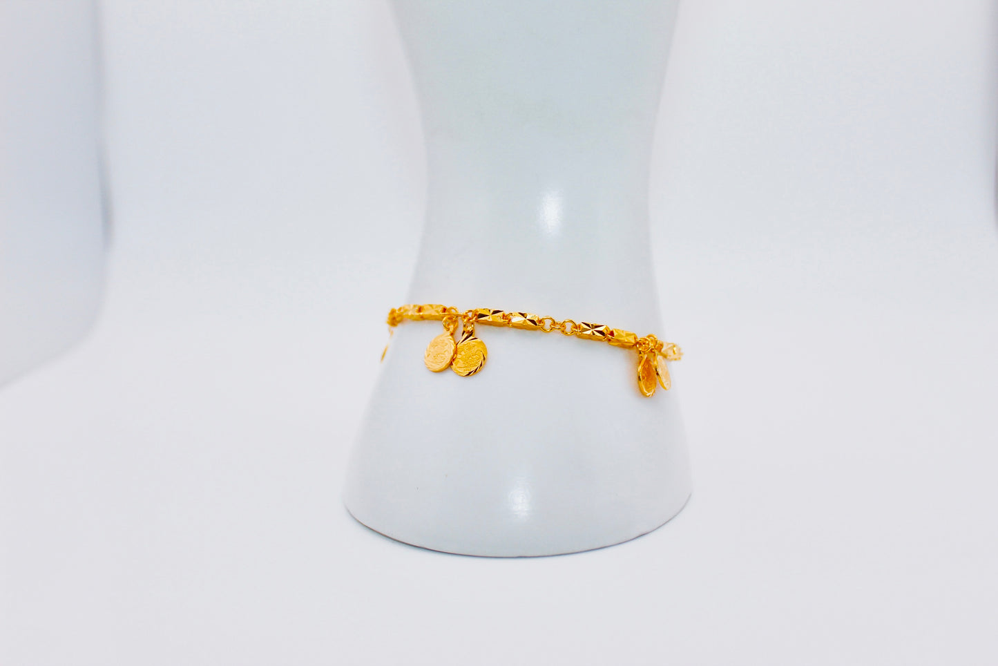 21k Gold English Coin Bracelet