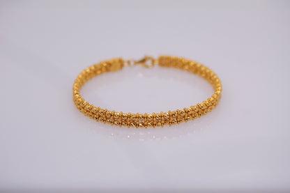 21k Gold 2 Row Bracelet