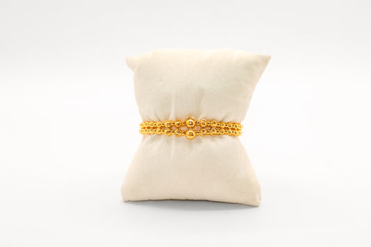 21K Gild Beaded Bracelet