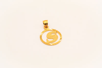 21K Gold Initial Pendants