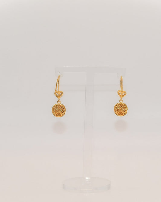 21k Gold Fancy Earrings