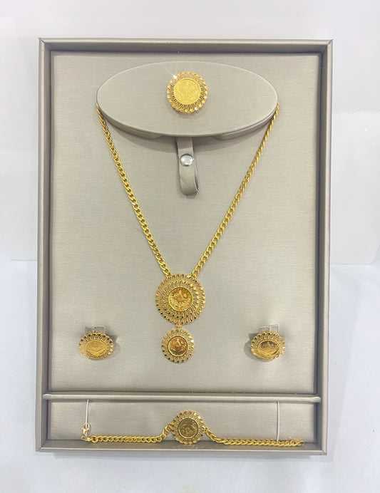 21k Gold Turkish Coin Set