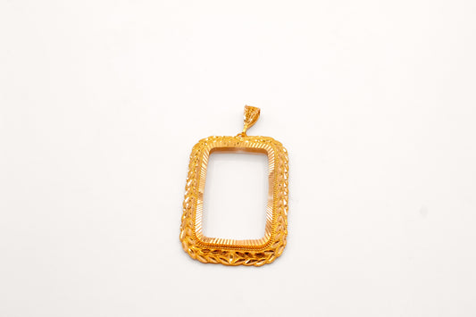 21K Gold Ounsa Frame Pendant