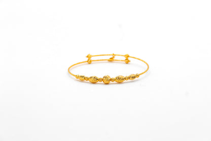 21K Gold Kids Bead Bracelet