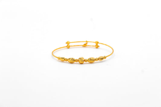 21K Gold Kids Bead Bracelet