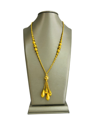 21k Gold Long Necklace