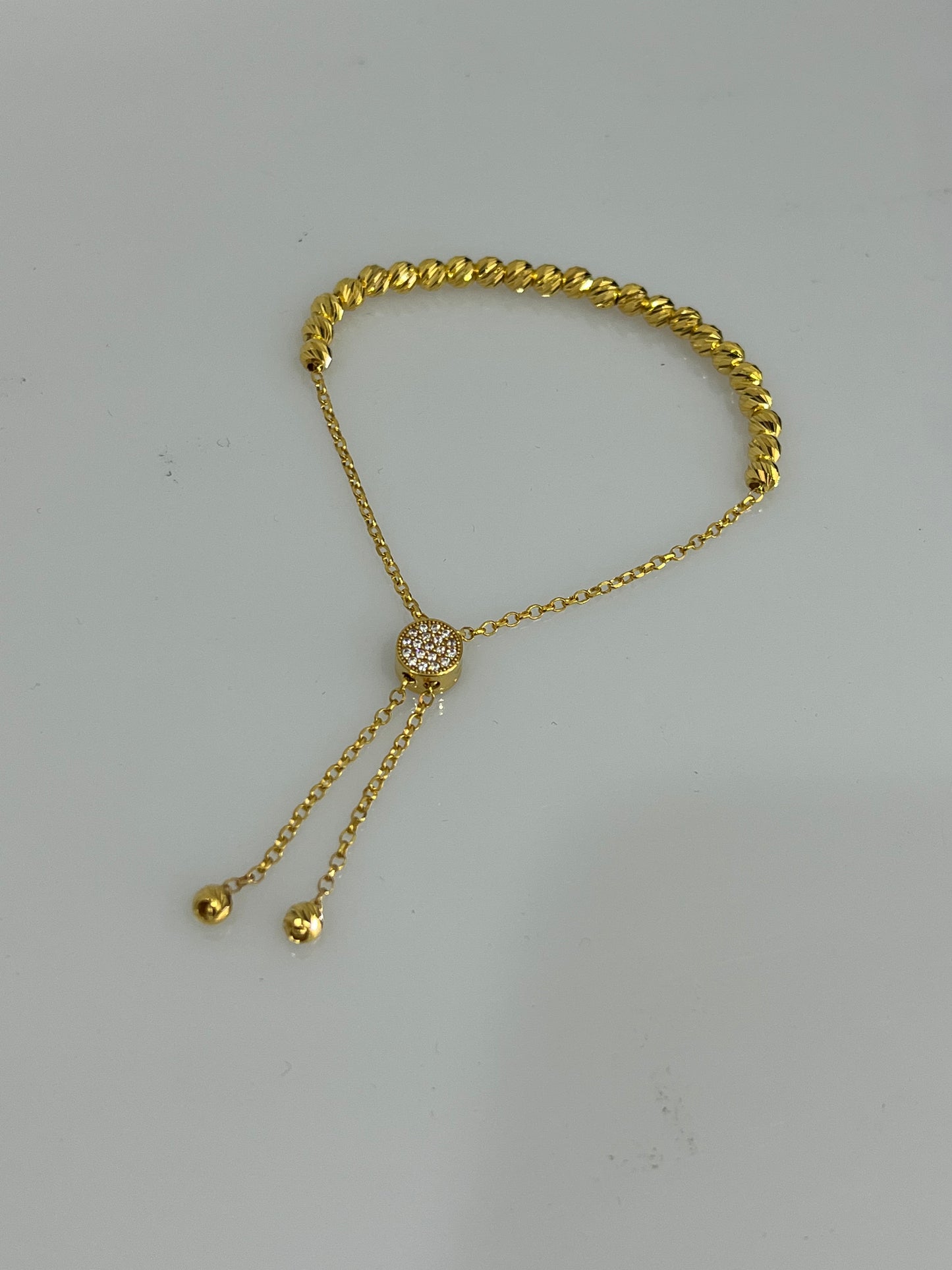 21k Gold Beaded Bracelet