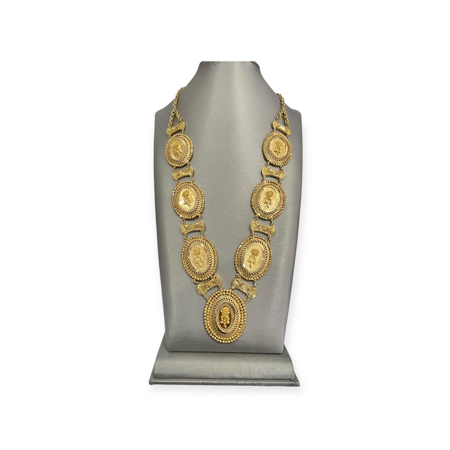 21k Gold Oval Rose Kladah Necklace