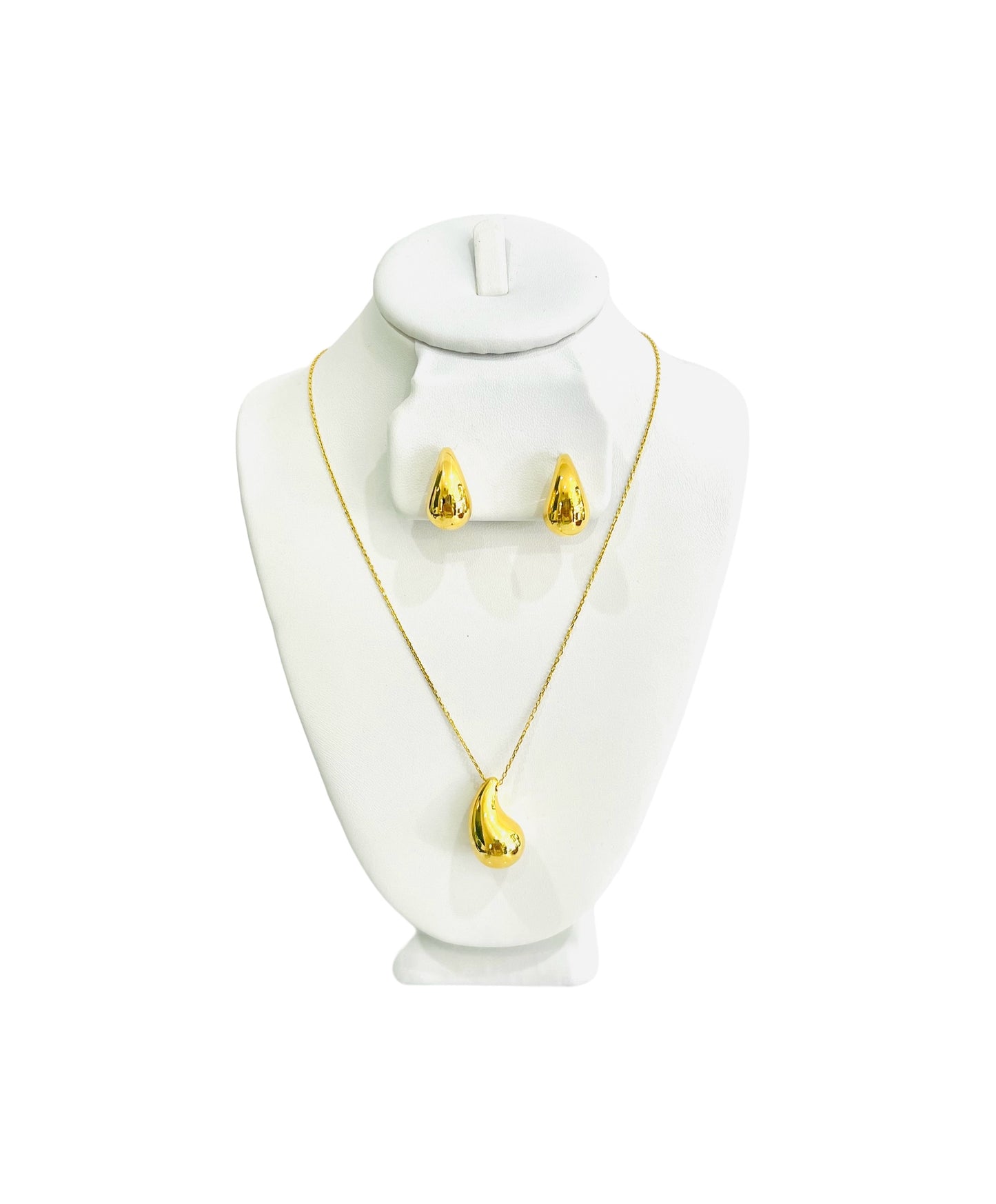 21k Gold Tear Drop Set