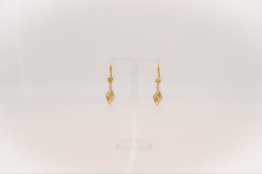21K Gold Kids Dangle Earrings