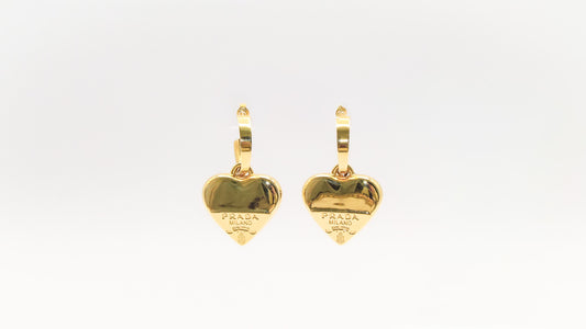 18K Heart Earrings