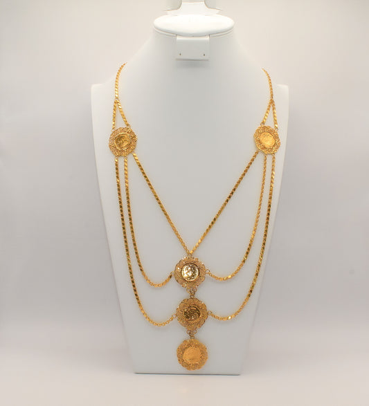 21K Gold Coin Kladah Necklace