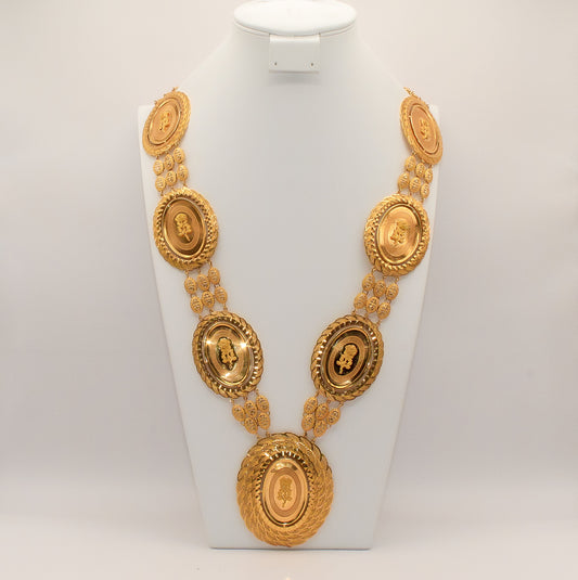 21K Gold Oval Rose Kladah Necklace