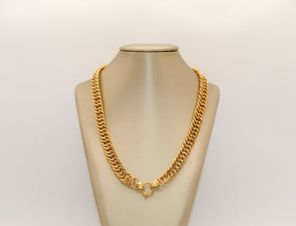 21K Gold Link Necklace
