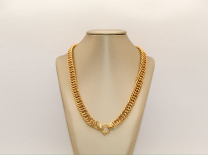 21K Gold Link Necklace