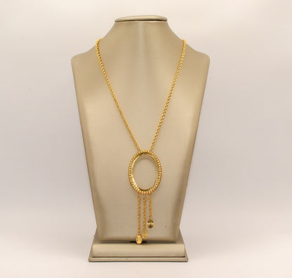 21K Gold Oval Ounsa Necklace