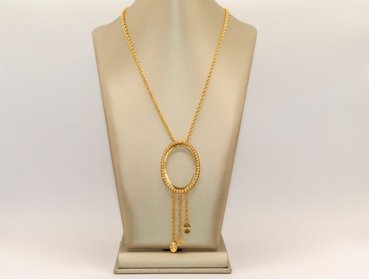 21K Gold Oval Ounsa Necklace