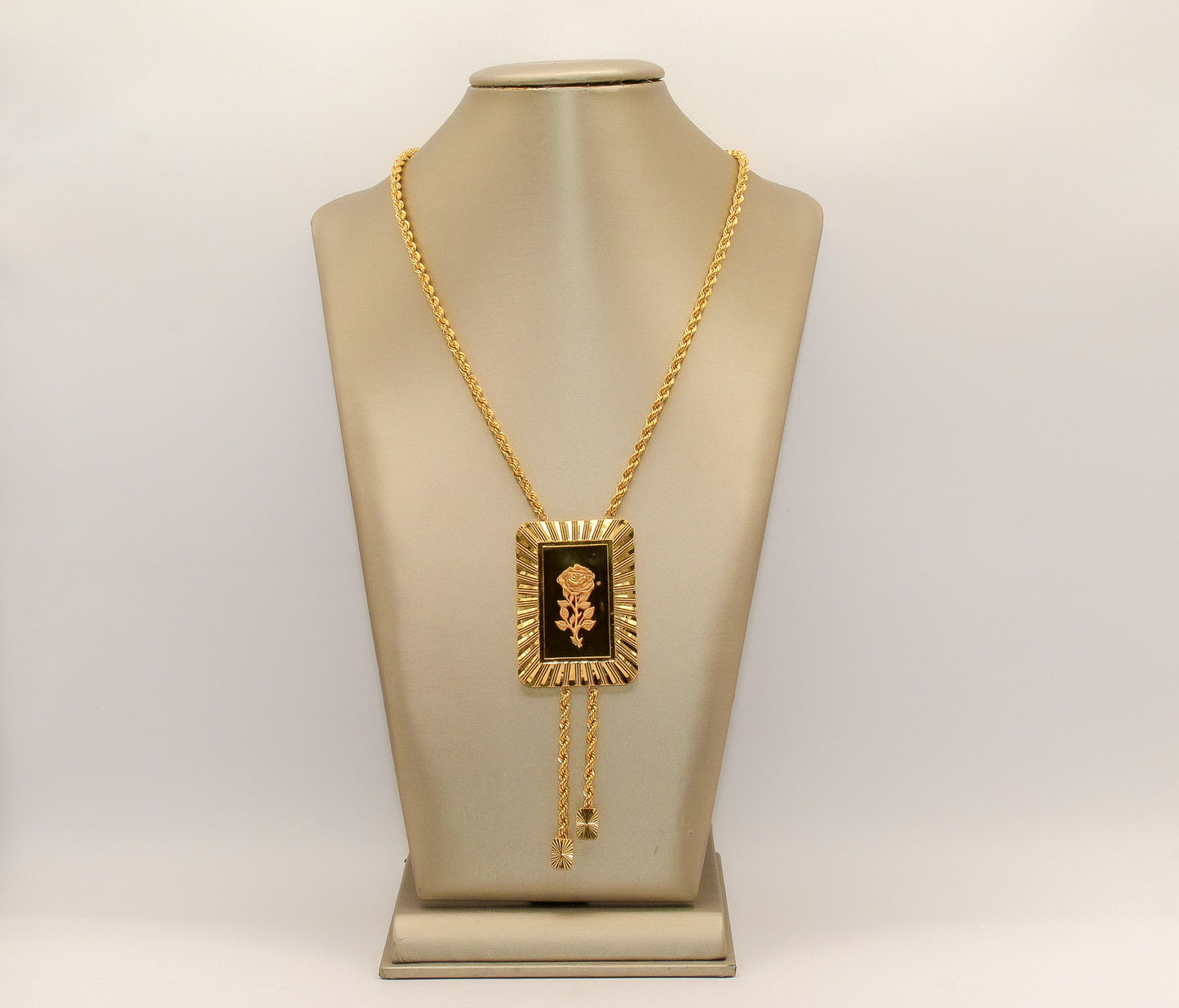 21K Gold Rose Necklace