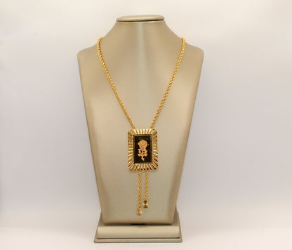 21K Gold Rose Necklace