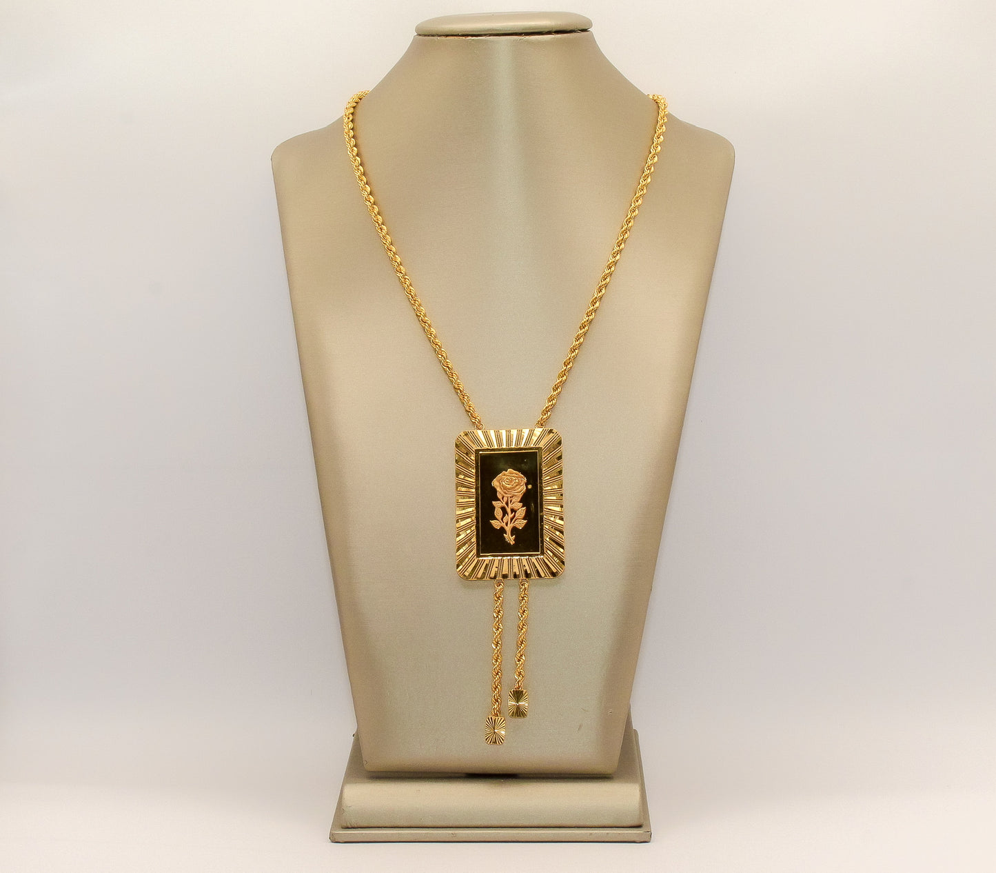 21K Gold Rose Necklace