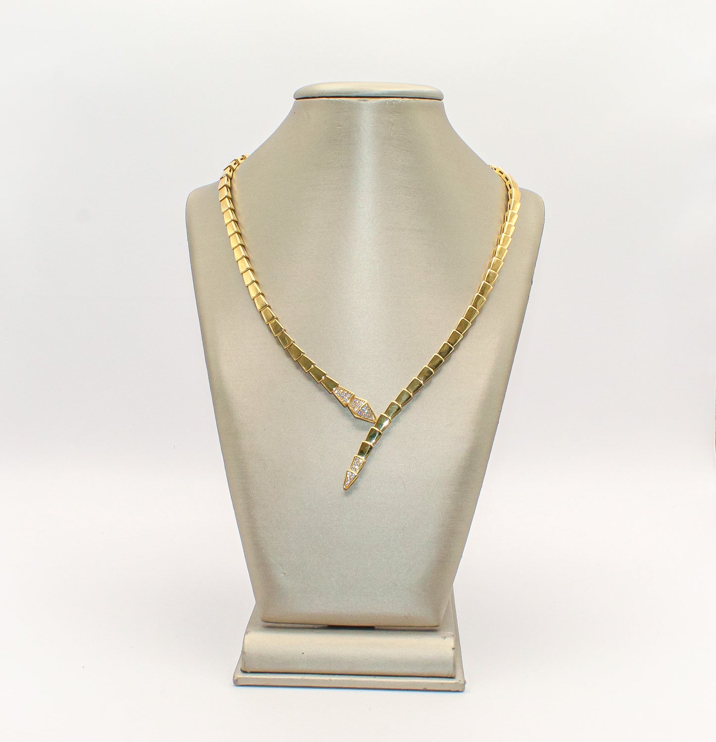18K Gold Snake Necklace