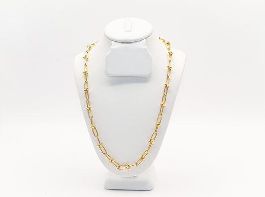 18K Gold Link Necklace