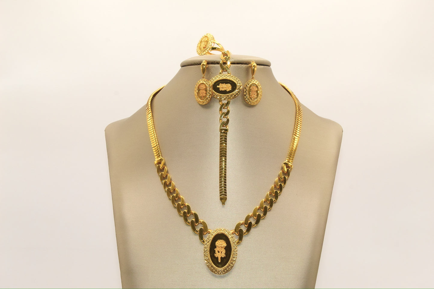 21K Gold Engagement Set