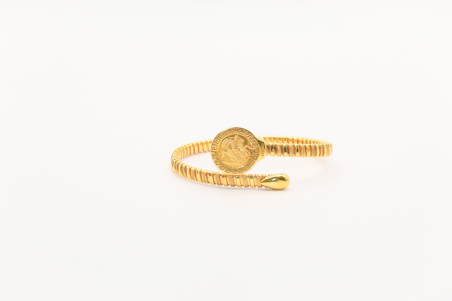 21K Gold Himo Coin Bracelet