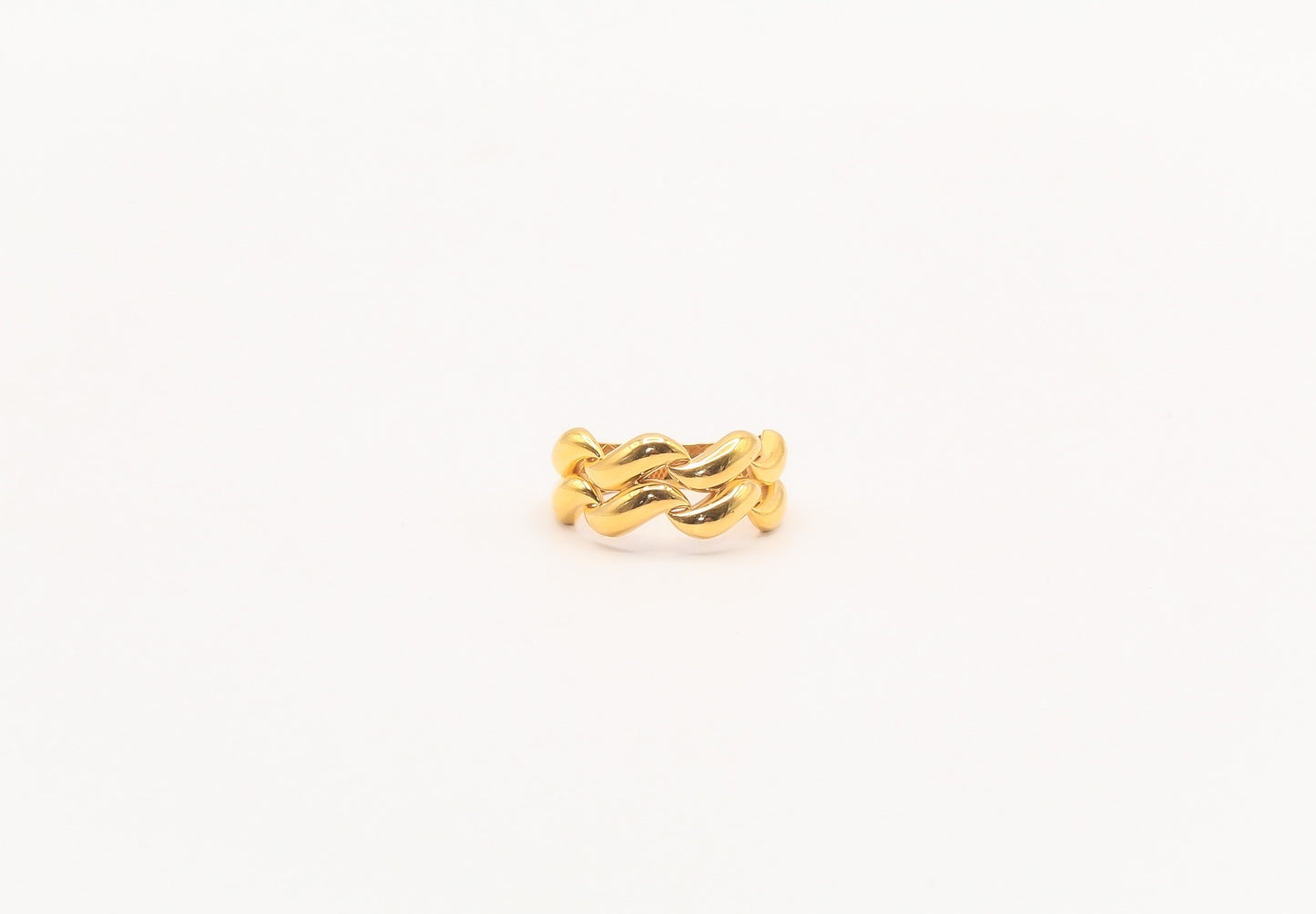 21K Gold Wave Ring