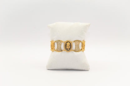 21K Gold Rose Bracelet