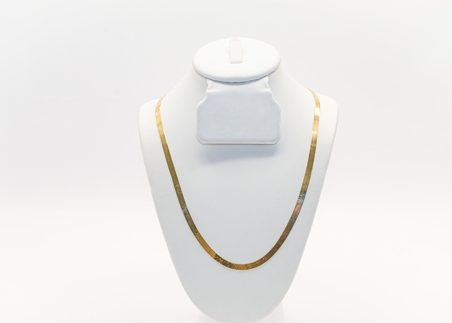 18K Gold Herringbone Chain
