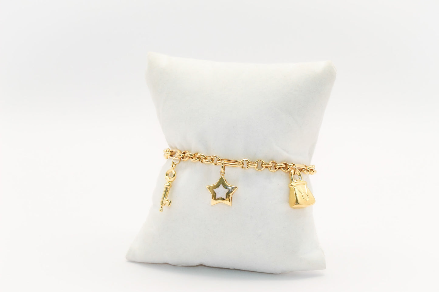18K Gold Charm Bracelet