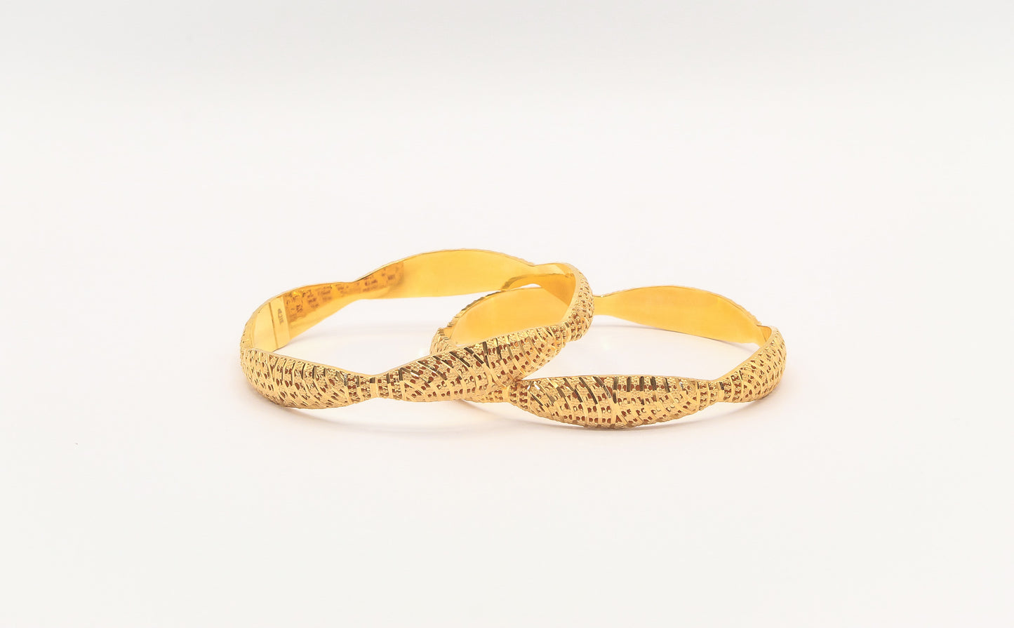 21K Gold Khaliji Bangles