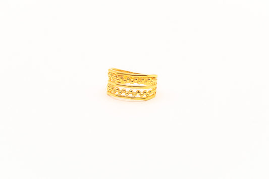21k Gold Wide Ring