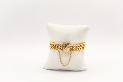 21K Gold Link Bracelet