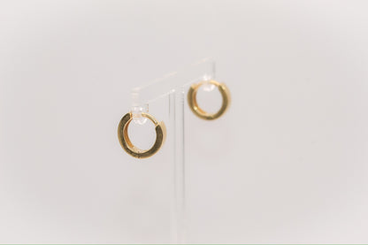 14K Gold Huggies Earrings