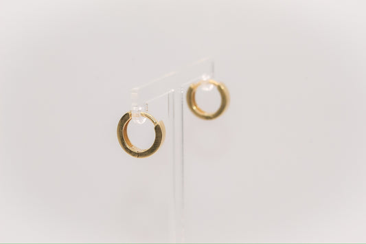 14K Gold Huggies Earrings