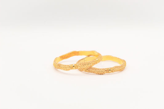 21K Gold Khaliji Bangles