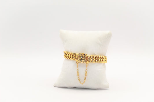 21K Gold Link Bracelet