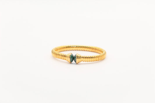 21K Gold Malachite Himo Bracelet