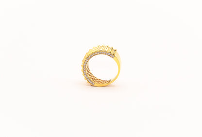21K Gold Spike Ring