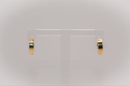 14K Gold Huggies Earrings